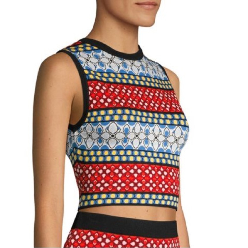Alice + Olivia Coryn Printed Tank Top size S